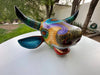 Artisanal Wooden Bull "Toro" Alebrije Margarito Melchor’s Artisanal Wooden Bull - Unique Piece - Handcrafted and Vibrantly Handpainted, Unique Mexican Folk Art - CEMCUI