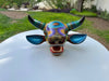 Artisanal Wooden Bull "Toro" Alebrije Margarito Melchor’s Artisanal Wooden Bull - Unique Piece - Handcrafted and Vibrantly Handpainted, Unique Mexican Folk Art - CEMCUI