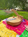 Craft by Order - Fresno Wood Tortilla Press with Talavera Detailing - 10 inches (Prensa para Tortillas) - CEMCUI