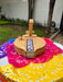 Craft by Order - Fresno Wood Tortilla Press with Talavera Detailing - 10 inches (Prensa para Tortillas) - CEMCUI