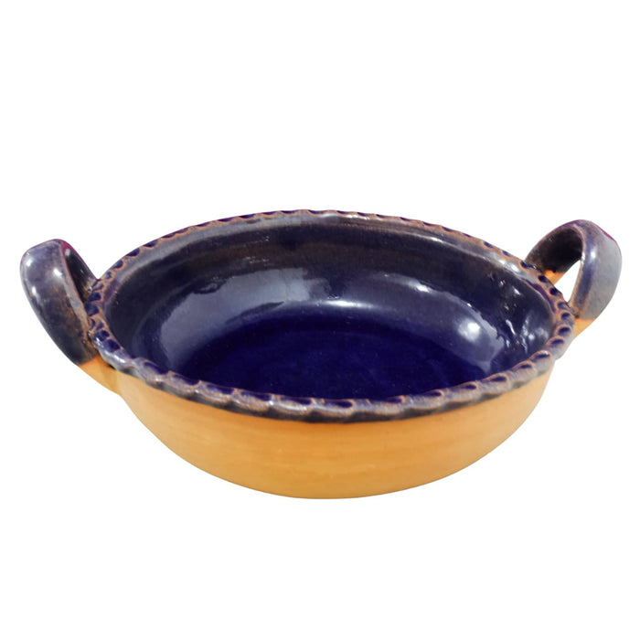 Craft by Order  - Rustic Pair of Clay Cazuelas - Authentic Mexican Cookware for Homestyle Dishes